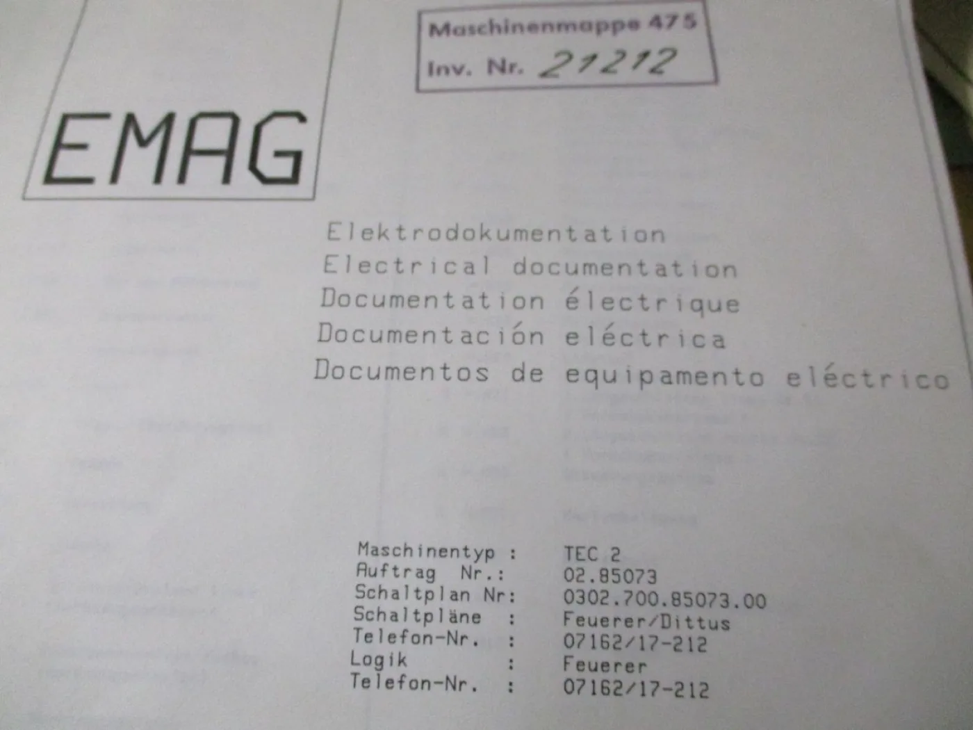 TEC 2/1000 S EMAG GACK 1986 - 5