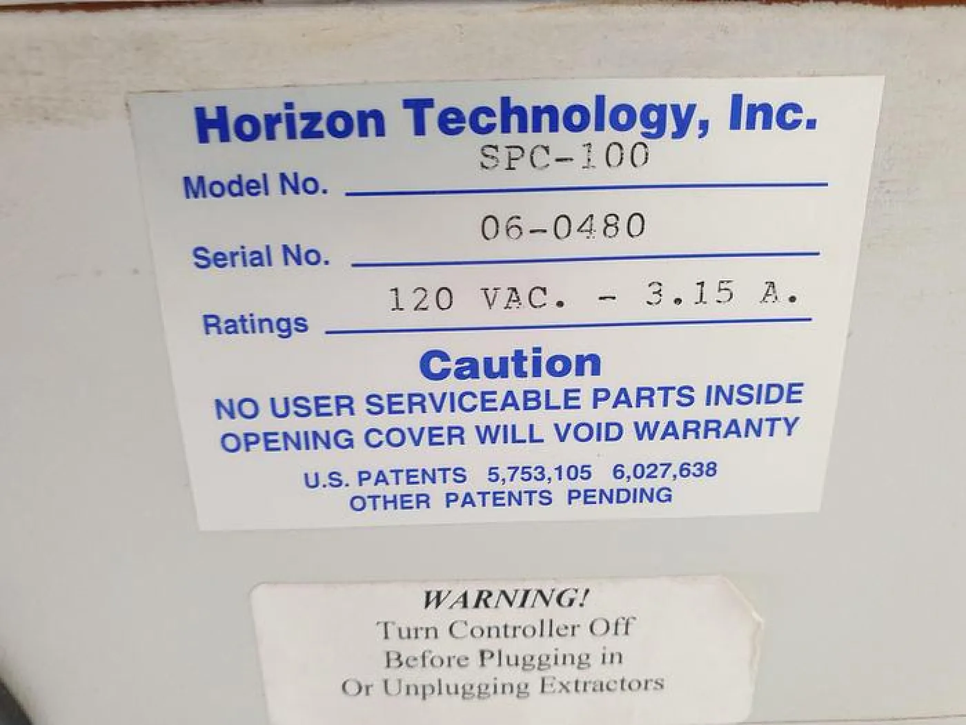 Horizon SPE-DEX 4790 Controller - 7
