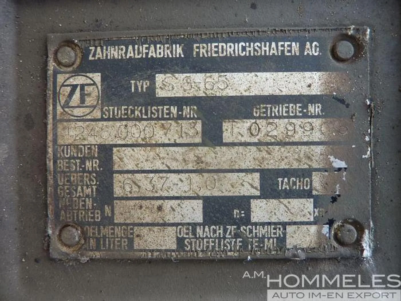 Transmission MAN KAT 4x4 5t. mil - 5