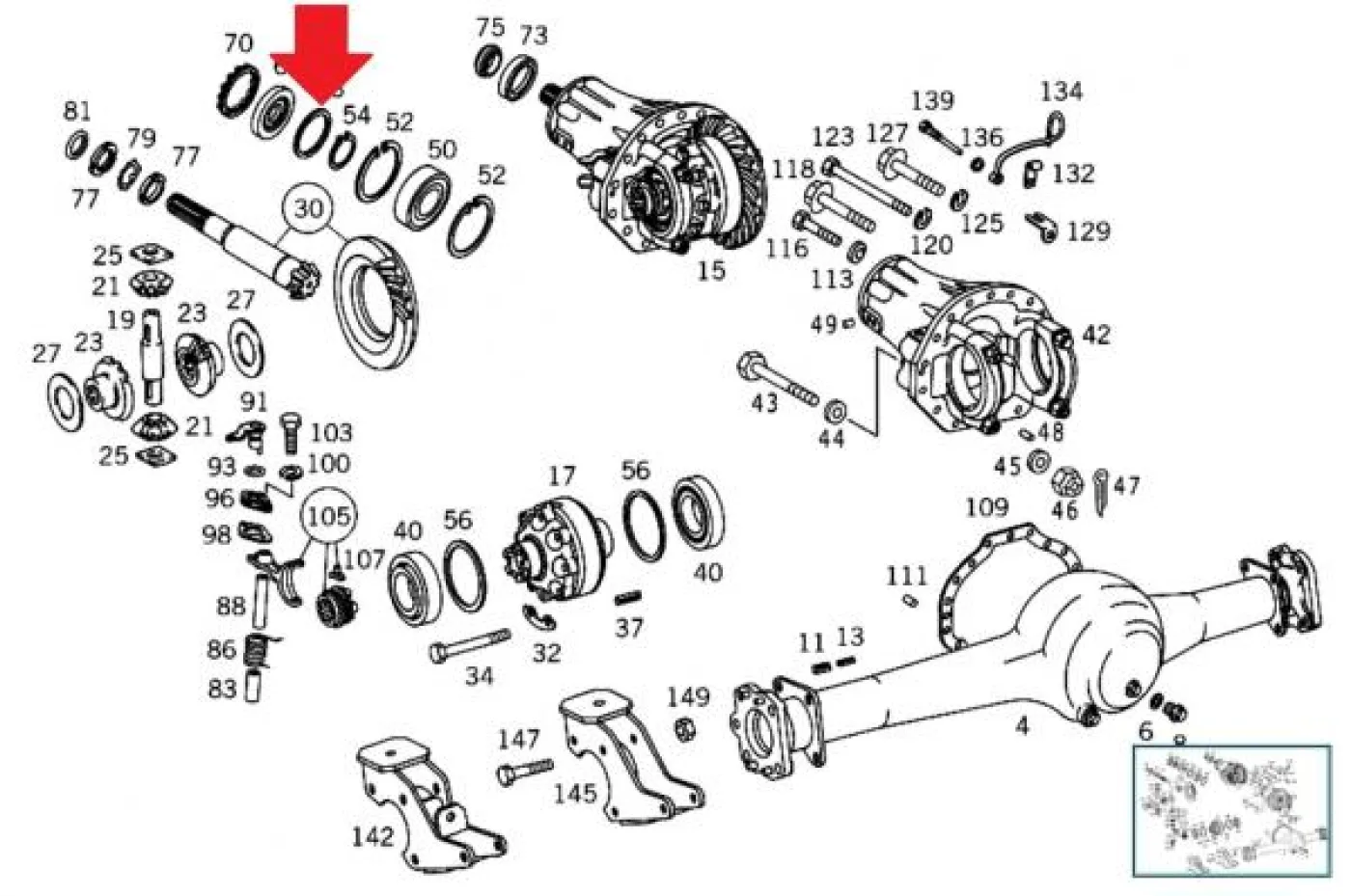 Spacer pignon 2,5MM - 3