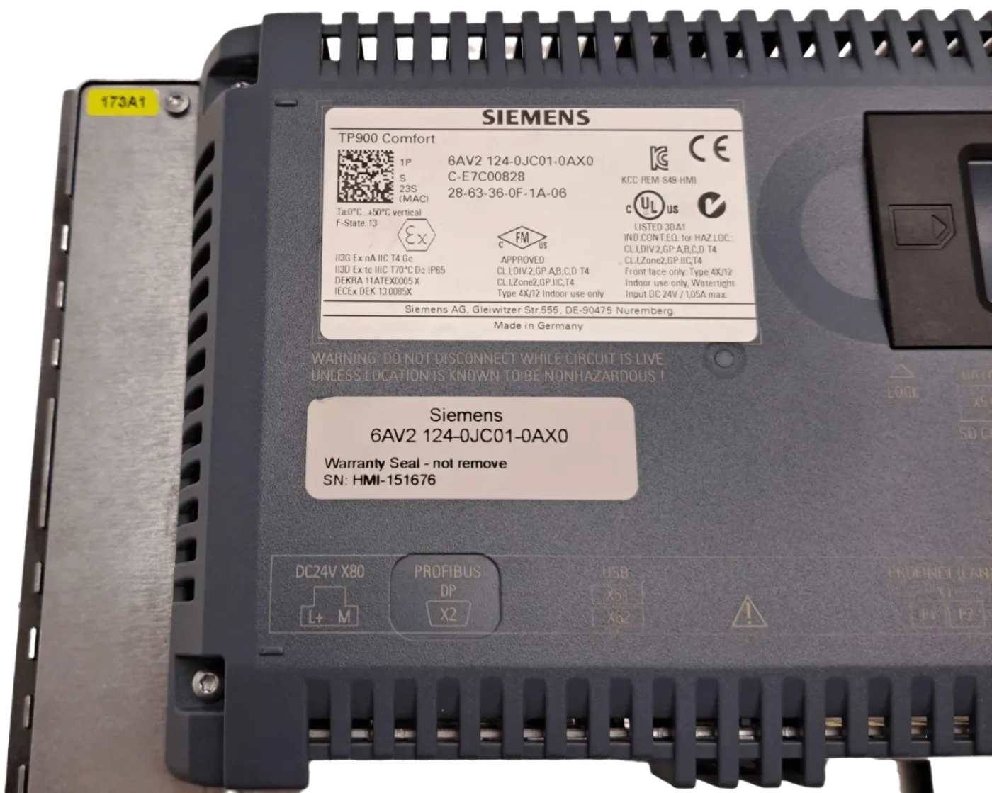 Siemens SIMATIC HMI TP900 6AV2124-0JC01-0AX0 - 3