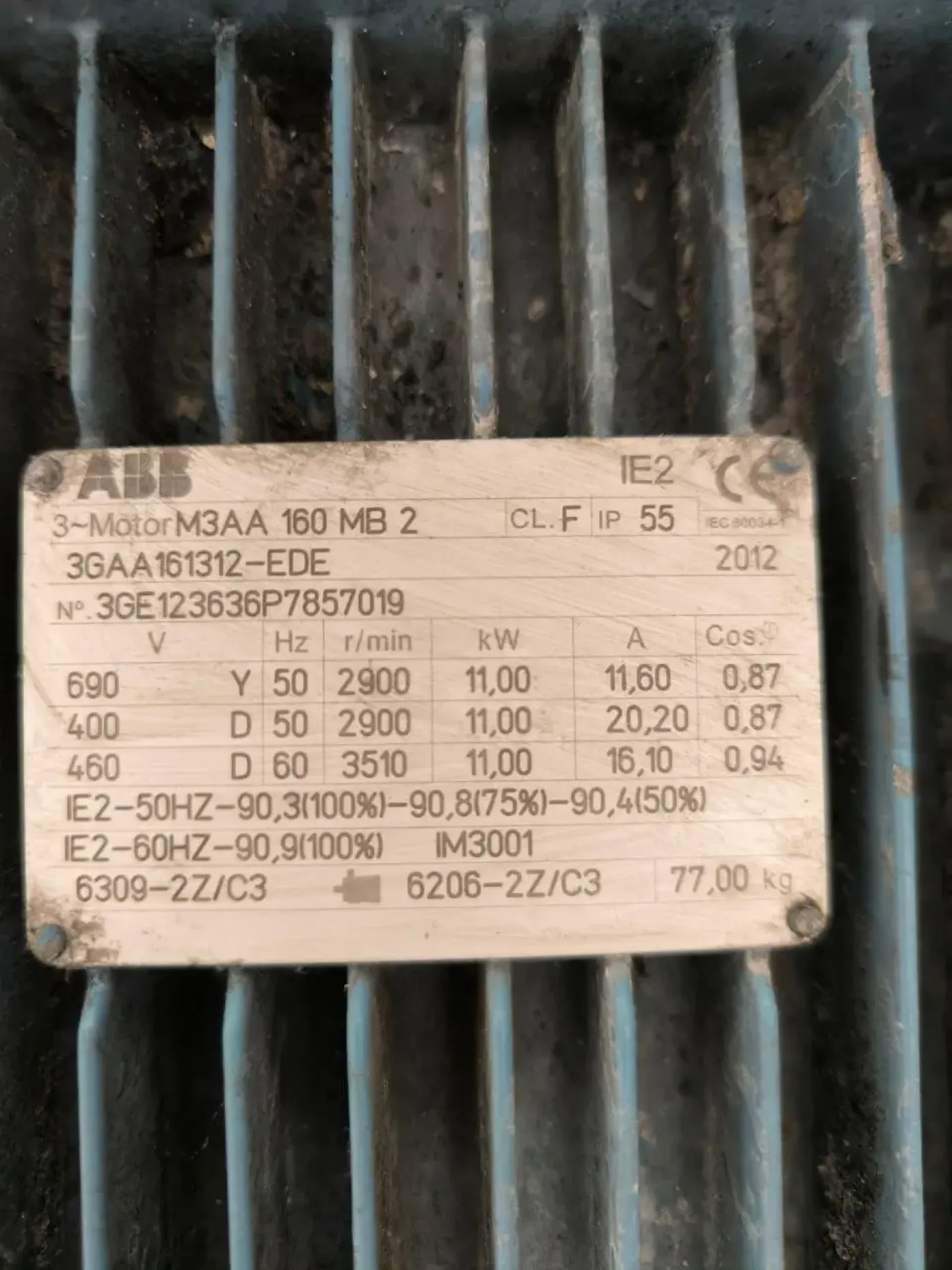 STAINLESS STEEL CENTRIFUGAL PUMP 11 KW 2900 RPM - 3