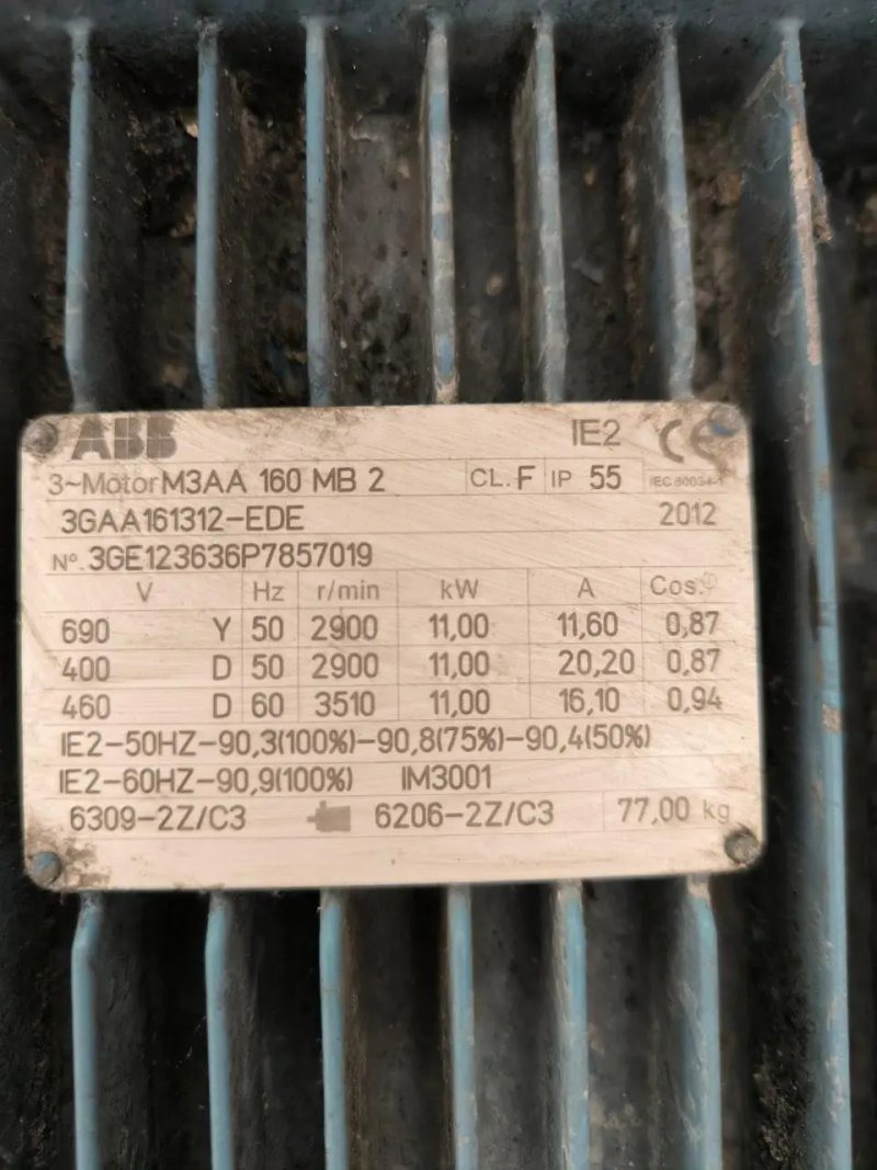 STAINLESS STEEL CENTRIFUGAL PUMP 11 KW 2900 RPM