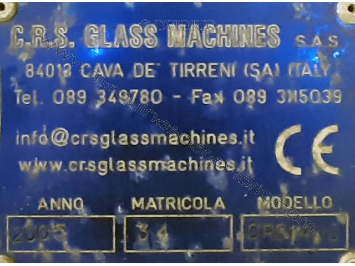 ARENADORA SEMI-AUTOMATICA PARA VIDRIO C.R.S GLASS MACHINES - 3