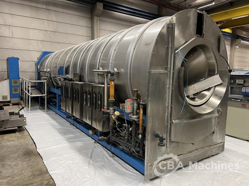 Transferon 13x50kg COMPLETE TUNNEL SYSTEM year 2010 with Press and 2 Dryers, 1 Spare Dryer and Step Conveyor (759-760-761-762-763-764-765)