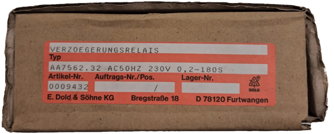 E.Dold & Söhne KG Verzögerungsrelais AA7562.32 - 1