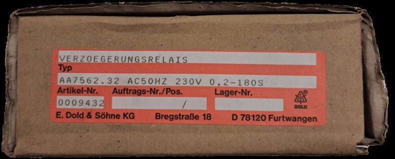 E.Dold & Söhne KG Verzögerungsrelais AA7562.32