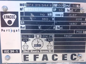 Ventilador de 110kw DELTA NEU