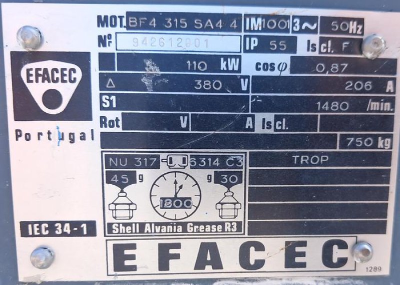 Ventilador de 110kw DELTA NEU