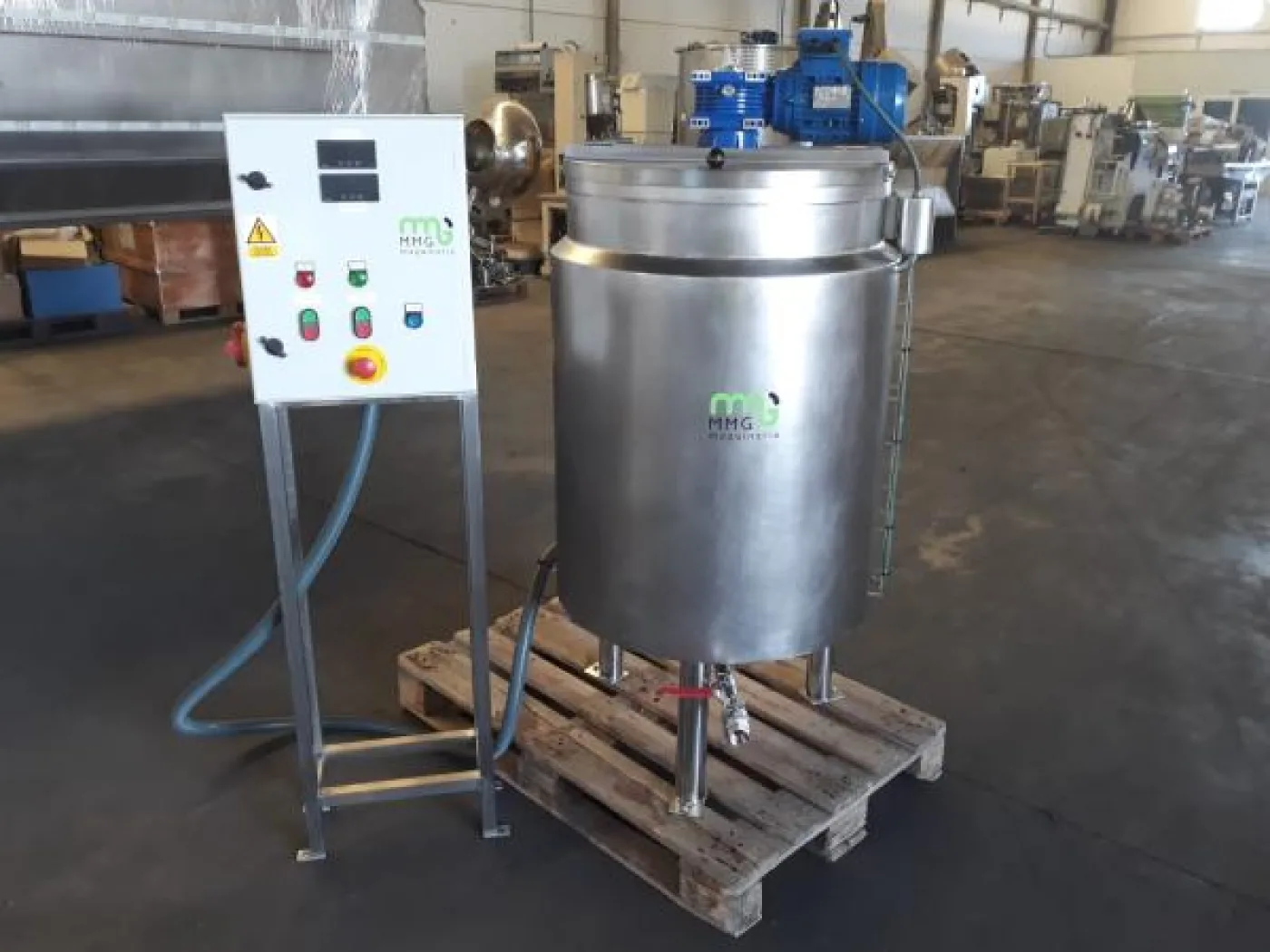 Fusora cuece cremas en acero inoxidable con agitador y cuadro eléctrico 250 litros - 1