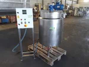 Fusora cuece cremas en acero inoxidable con agitador y cuadro eléctrico 250 litros