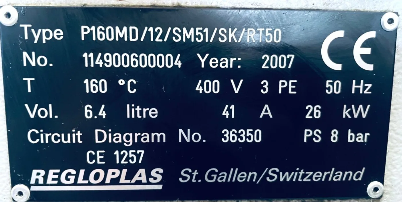 Regloplas Tempariergerät P160MD/12/SM51/SK/RT50 114900600004 - 8