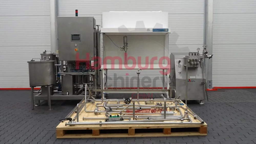 UHT Pilot plant with aseptic homogeniser and filling chamber - APV UHT pilot + Gaulin 396 MCP 4-2,5TBS