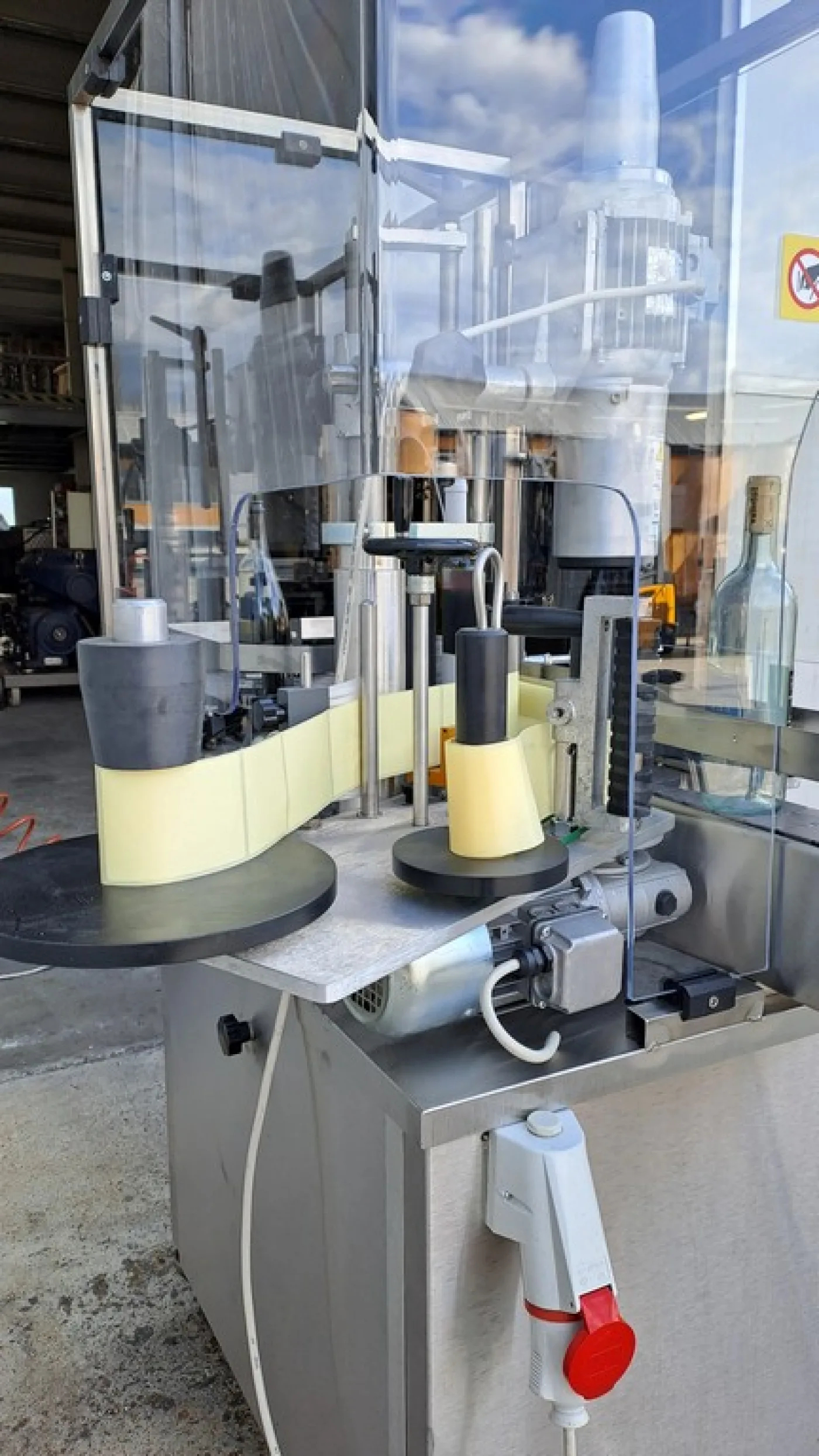 ADHESIVE LABELLING MACHINE ENOS WITH ONE STATION, SECOND-HAND MACHINE - 7
