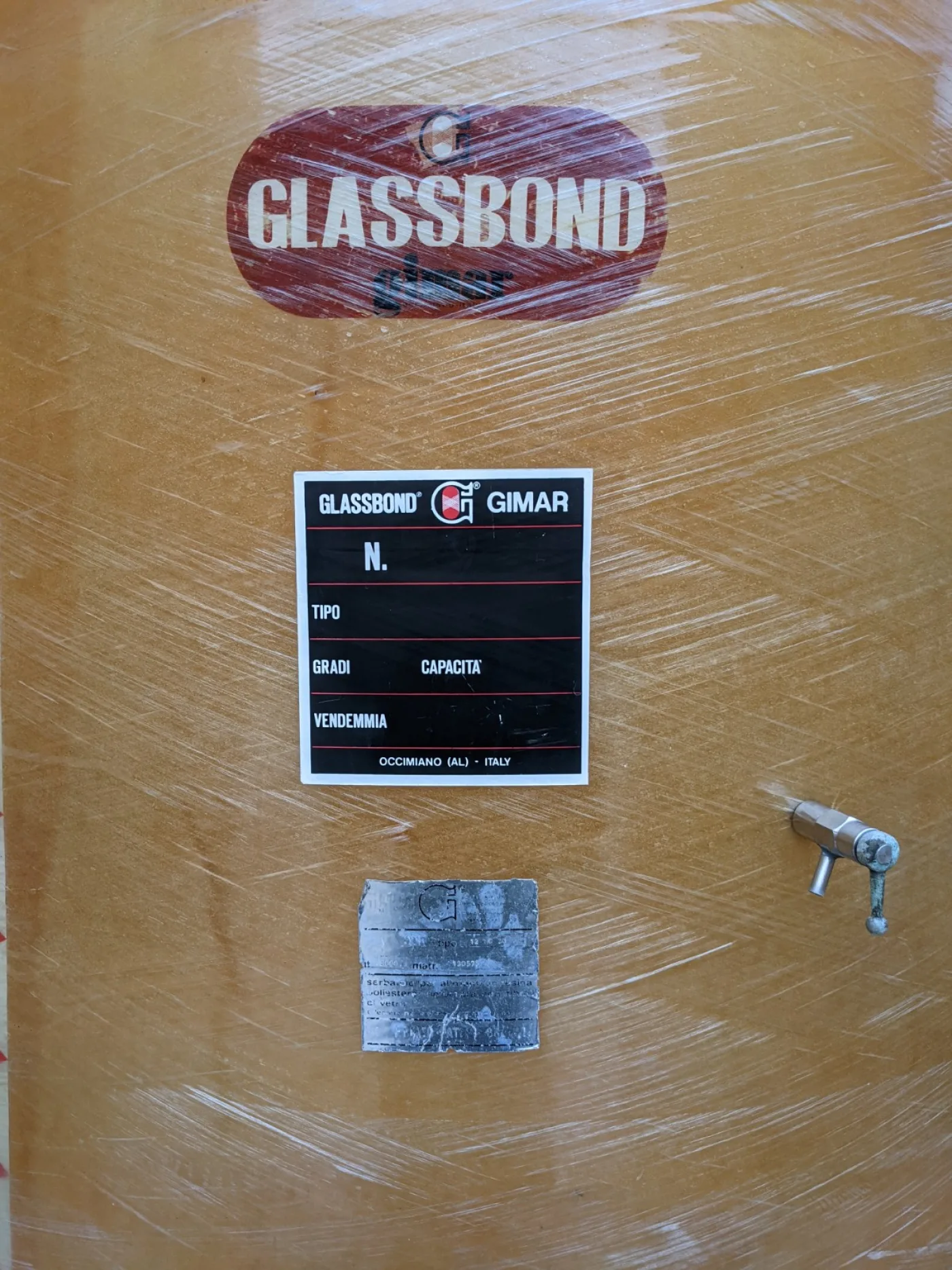 FIBERGLASS TANK VARIABLE CAPACITY FIRM GIMAR, CAPACITY HL 30 ABOUT, SECOND-HAND EQUIPMENTS - 2