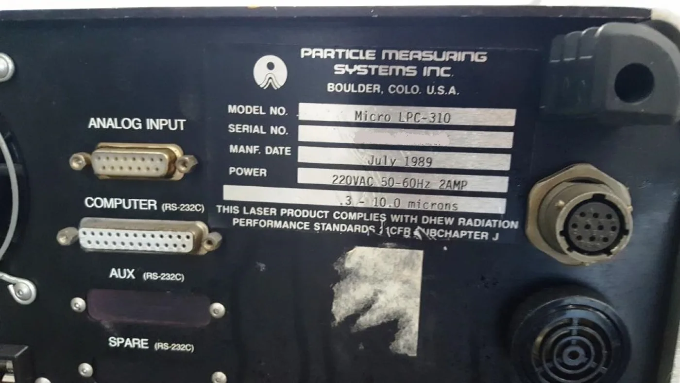 CONTATORE DI PARTICELLE – PARTICLE MEASURING SYSTEM INC – Mod. LPC-310 - 5