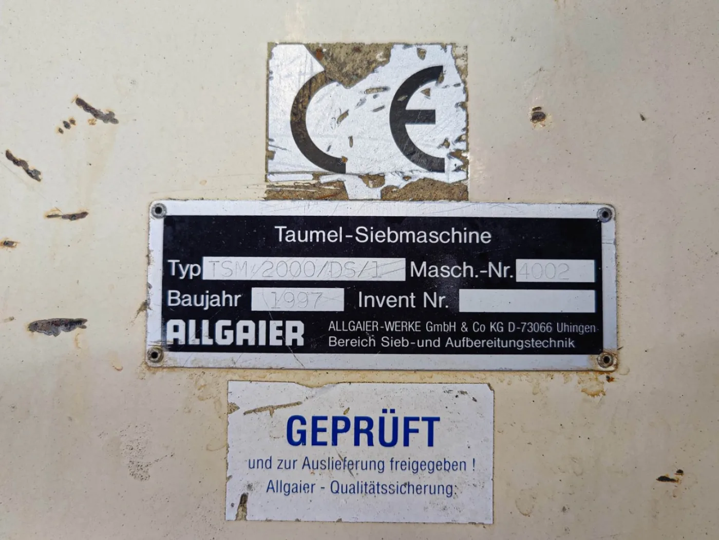Allgaier TSM2000/DS/1 - Tumbler screener - 6