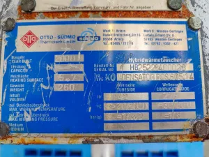 Unex Hybrid; fully welded plate heat exchanger - Plate heat exchanger