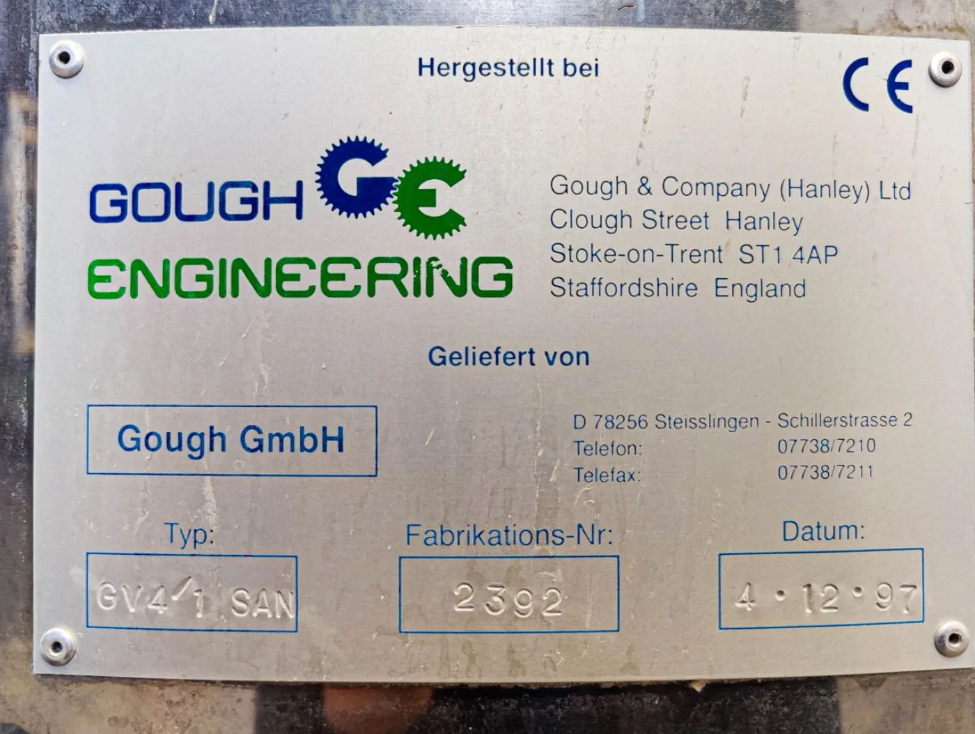 Gough & Co GV4/1 SAN - Vibro sieve - 5