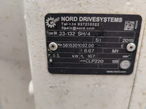 LOBE PUMP INOXPA SLR 3-80 5.5 KW