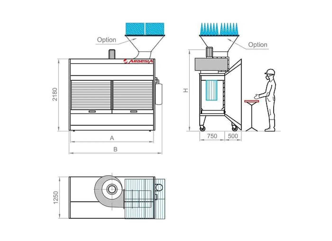 CABINA PER POLVERI CARTEGGIATURA ARDESIA DUST ROLLER - 6