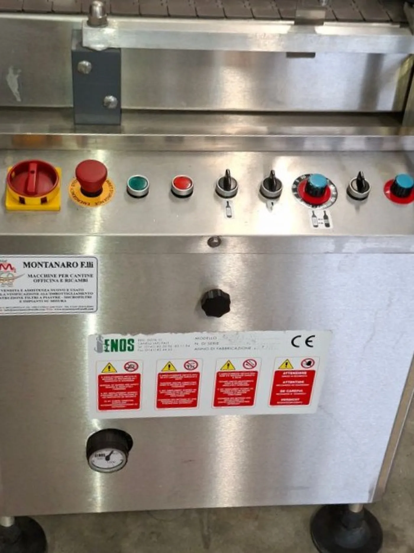 ENOS ADHESIVE LABELLING MACHINE, MODEL PIÙ, WITH 2 STATIONS, SECOND HAND MACHINE - 2