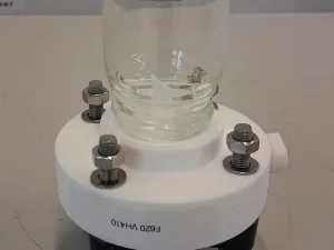 Normag Laborglasventil-System mit Federentkopplung