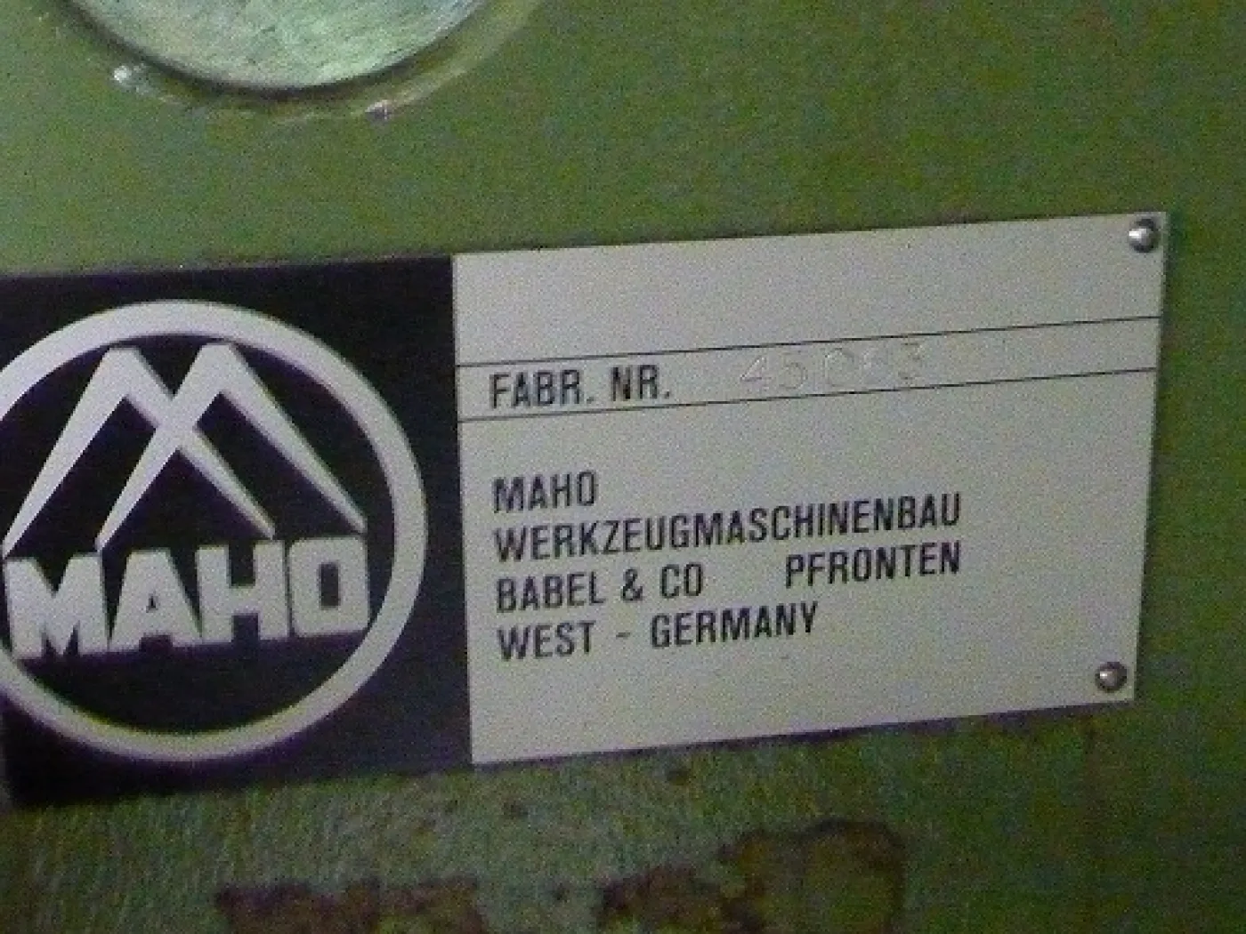 MH 400 C MAHO 1985 - 7