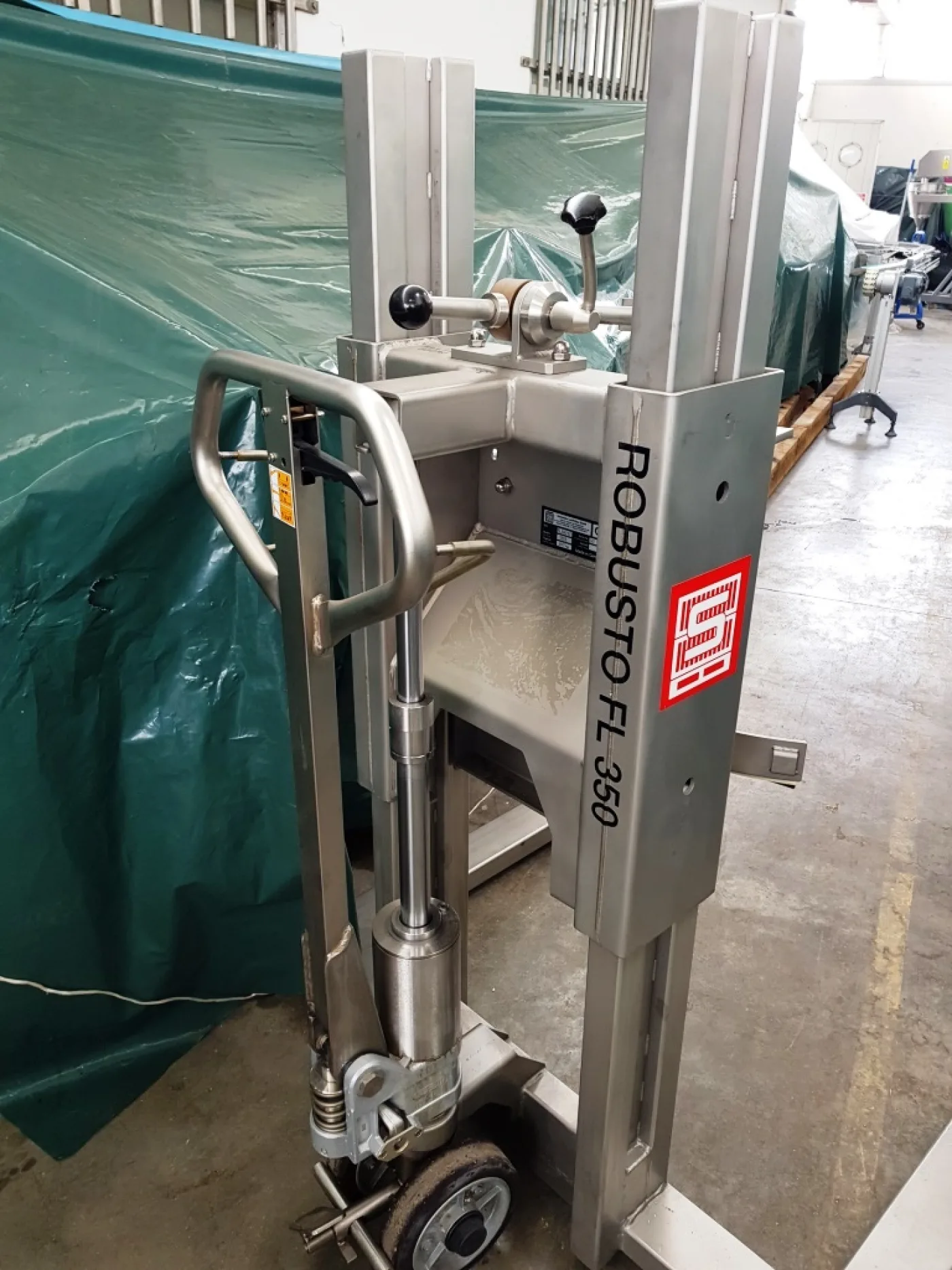 TRANSPALLET SANITARIO PER SOLLEVAMENTO / RIBALTAMENTO FUSTINI – SCHNEIDER – MOD. ROBUSTO FL 350 - 6