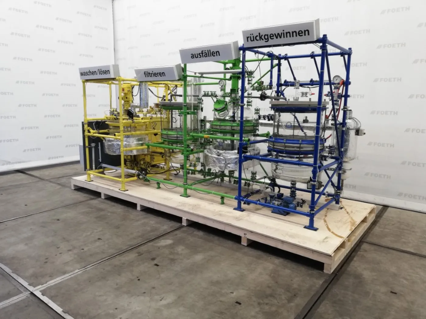 QVF Glasstechnik Washing, dissolving, filtering installation - Glass-lined Reactor - 3