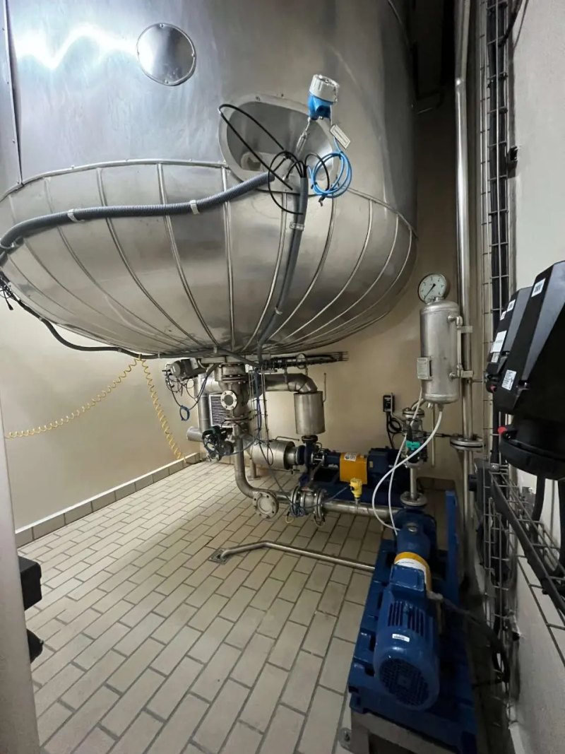 USED TRAMEGA ATEX STAINLESS STEEL REACTOR 316L 12,170 LITERS WITH AGITATION AND HALF ROD