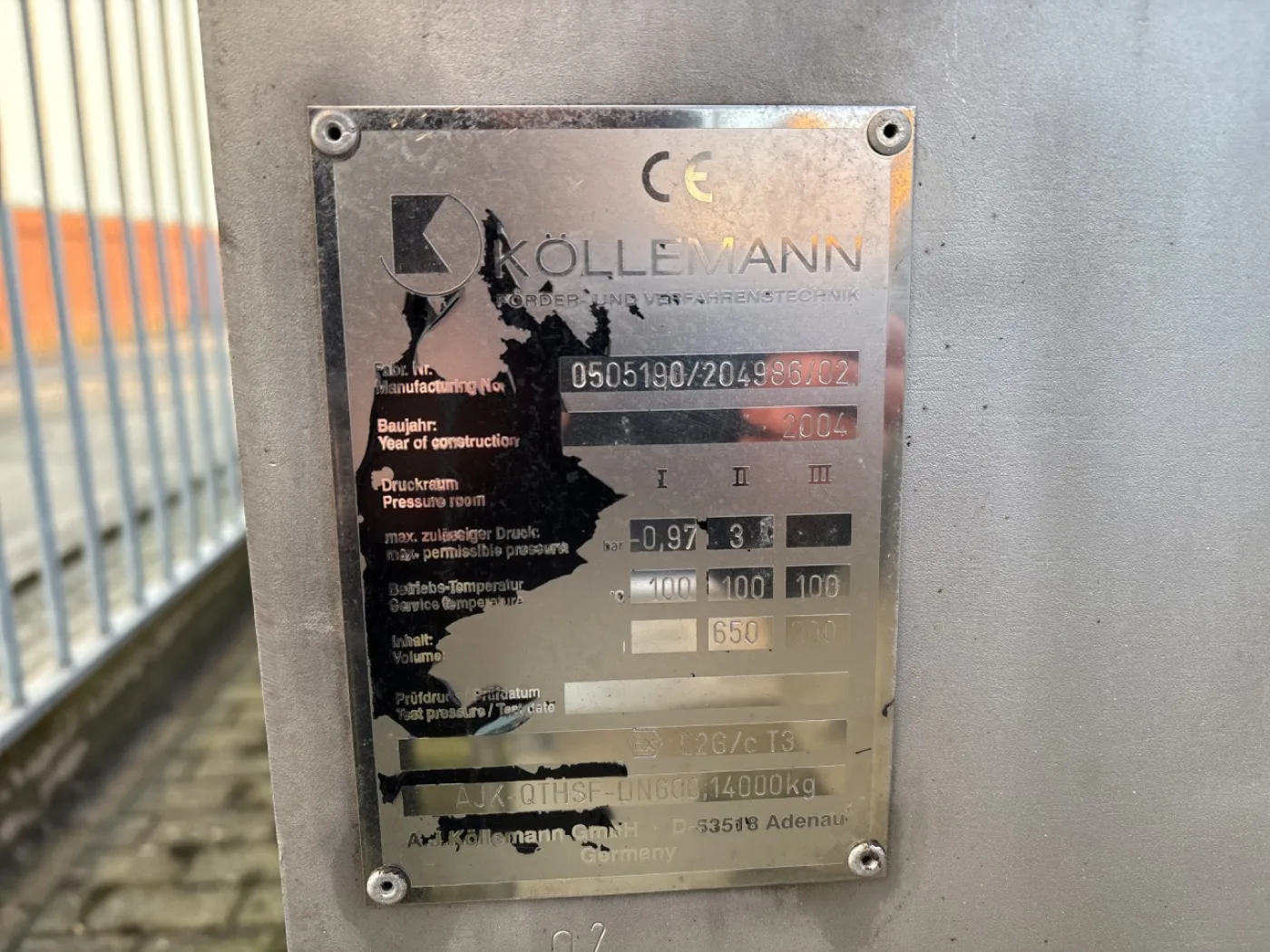 Koelleman Foedertechnik AJK-QTHSF-DN600 Schneckenwärmetauscher - Kontinuierlich dryer - 3
