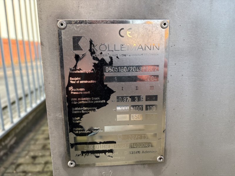 Koelleman Foedertechnik AJK-QTHSF-DN600 Schneckenwärmetauscher - Kontinuierlich dryer