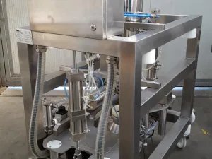VALVOLA DI CONTENIMENTO CON TRASFERITORE SOTTOVUOTO – VIMA IMPIANTI MOD. TWIN VALVE