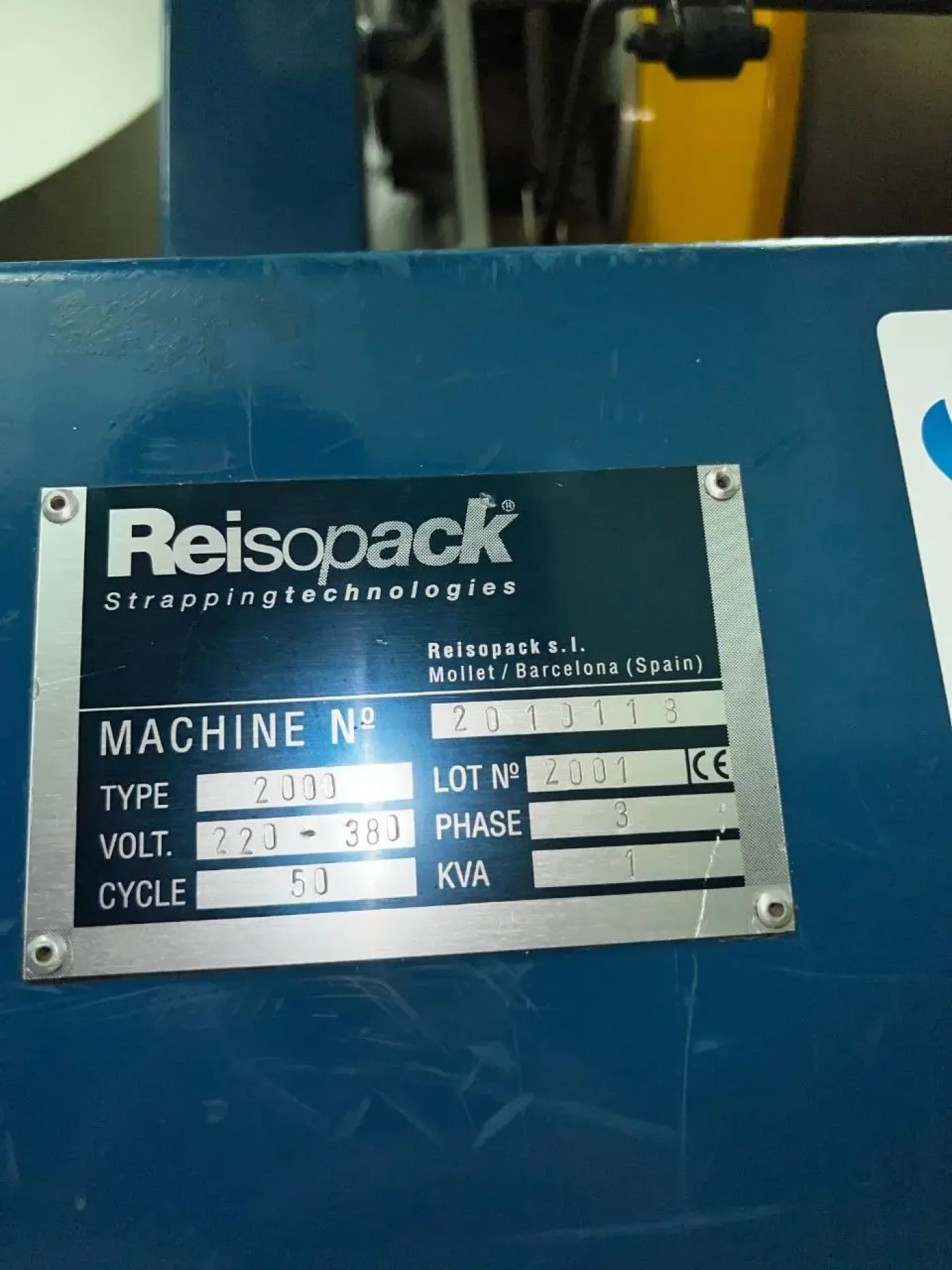 USED REISOPACK 2000 AUTOMATIC SIDE WELDING STRAPPING MACHINE 30 STRAPPING/MIN - 2