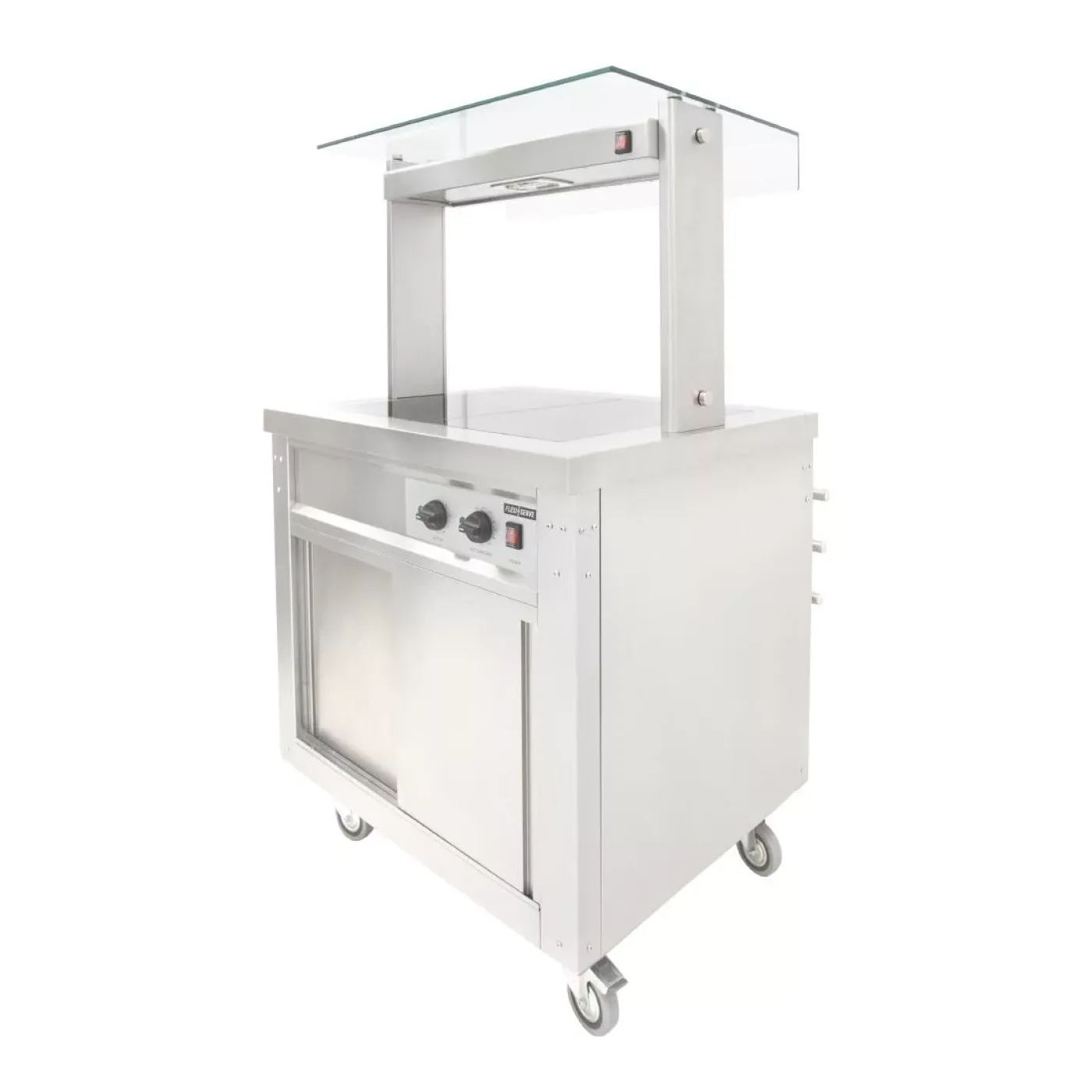 Parry Flexi-Serve Hot Cupboard with Hot Top and Quartz Gantry FS-HT2PACK - islandcatering - 6