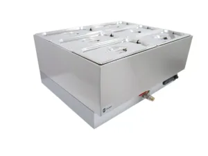 Parry Hot Hold 1985 electric bain marie wet with drain 6 x 1]3 GN. - islandcatering