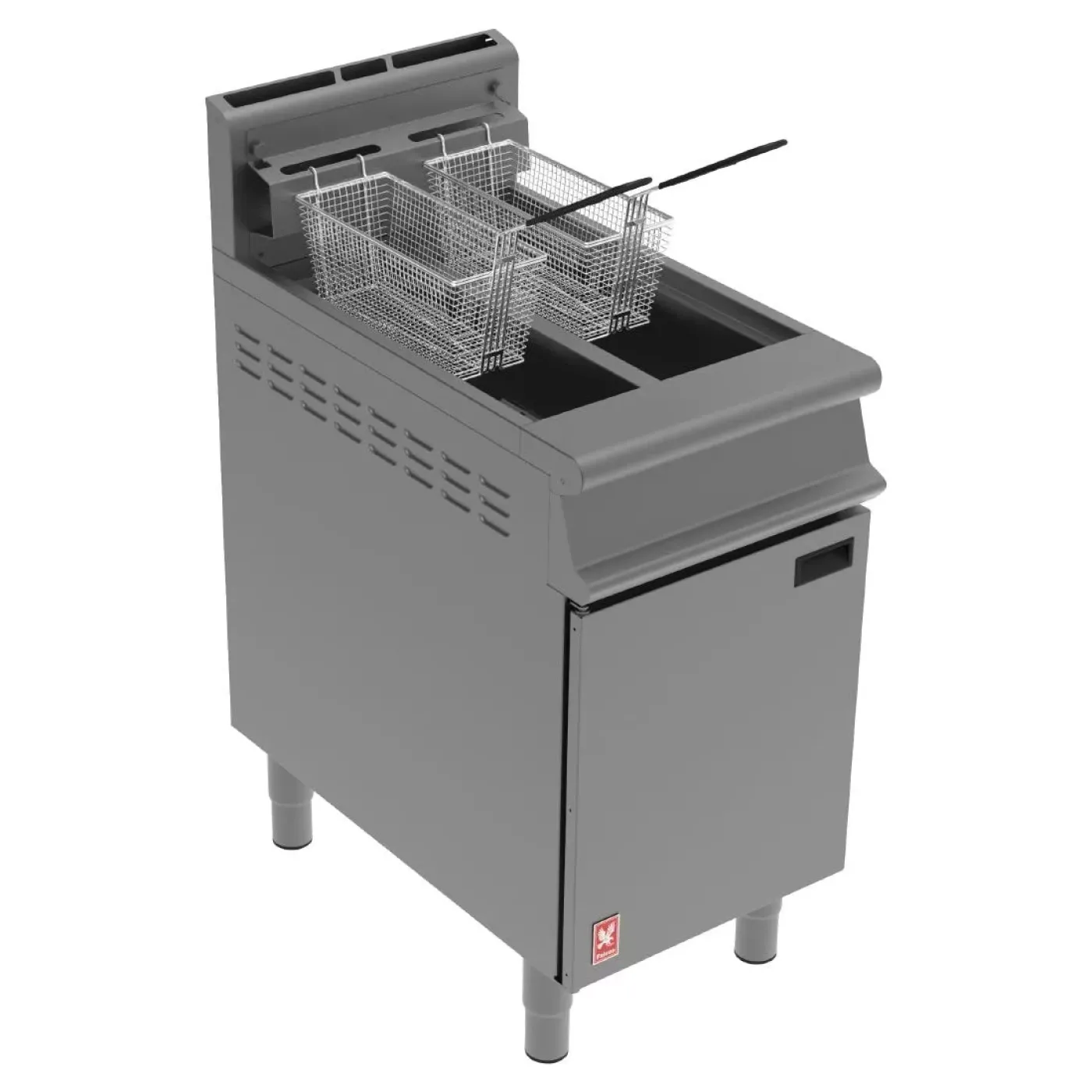Falcon Dominator Twin Pan, Twin Basket Propane Gas Fryer G3845 - islandcatering - 1