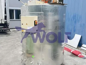 Rührwerksbehälter WOLF - Type RB-2,0 mit ca. 2.000 kg Nutzinhalt.