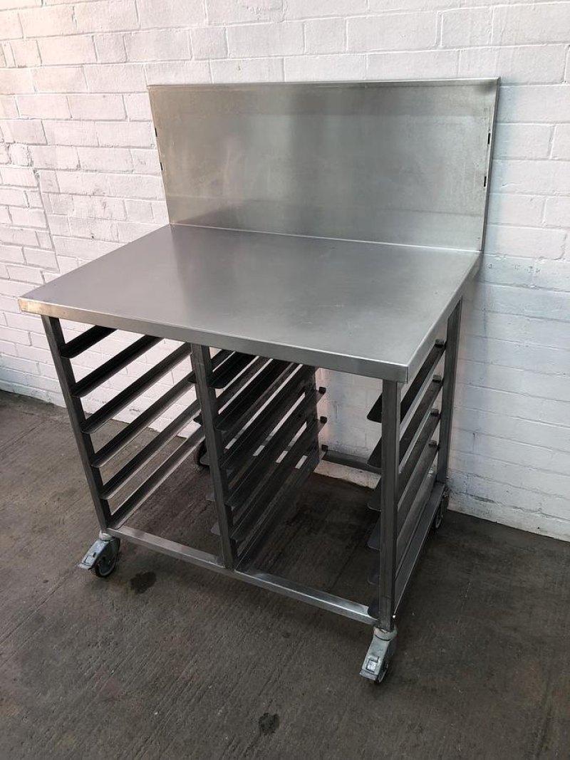 Stainless Steel Racked out Bakery Table 100cm x 60xm