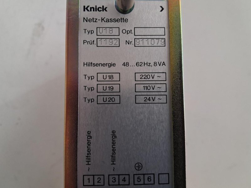 Knick RI5-1 Netz-Kassette