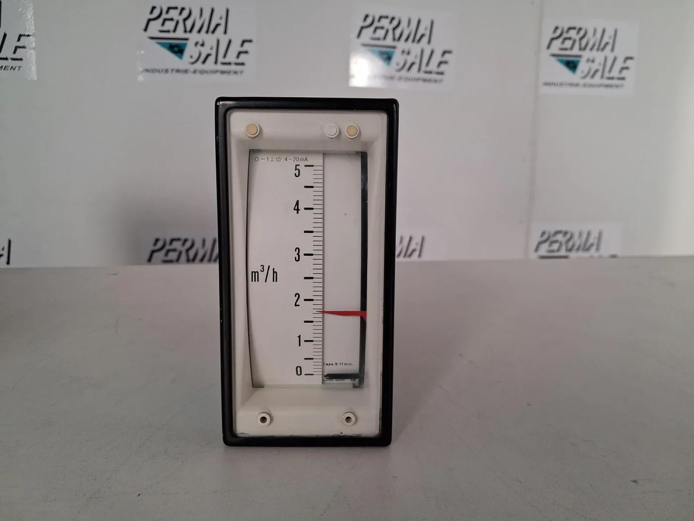 Camille Bauer Drehspulinstrument 4–20 mA 0–5 m³/h mit Grenzkontakten - 1