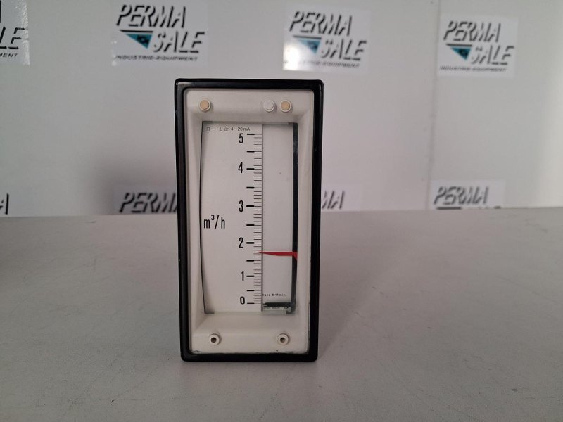 Camille Bauer Drehspulinstrument 4–20 mA 0–5 m³/h mit Grenzkontakten