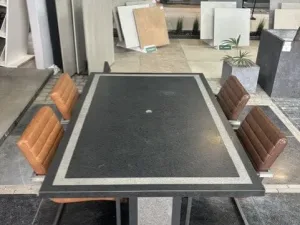 Orient Black Tafel geschuurd met rand