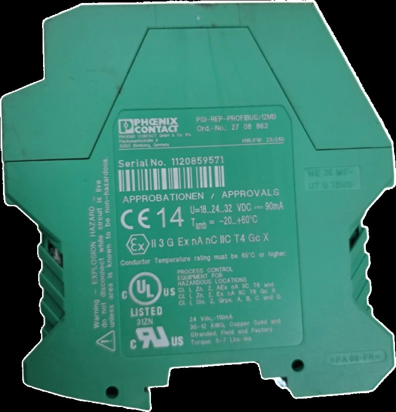 Phönix-Contact Modularer Repeater zur Potenzialtrennung und Reichweitenerhöhung für PROFIBUS