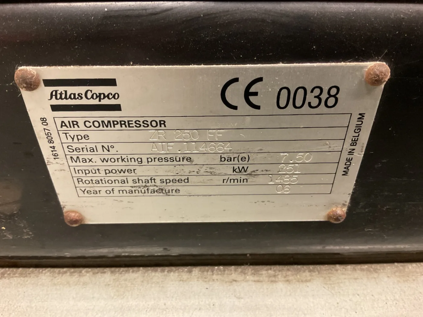 Atlas Copco ZR250FF Air compressor - Blower - 1