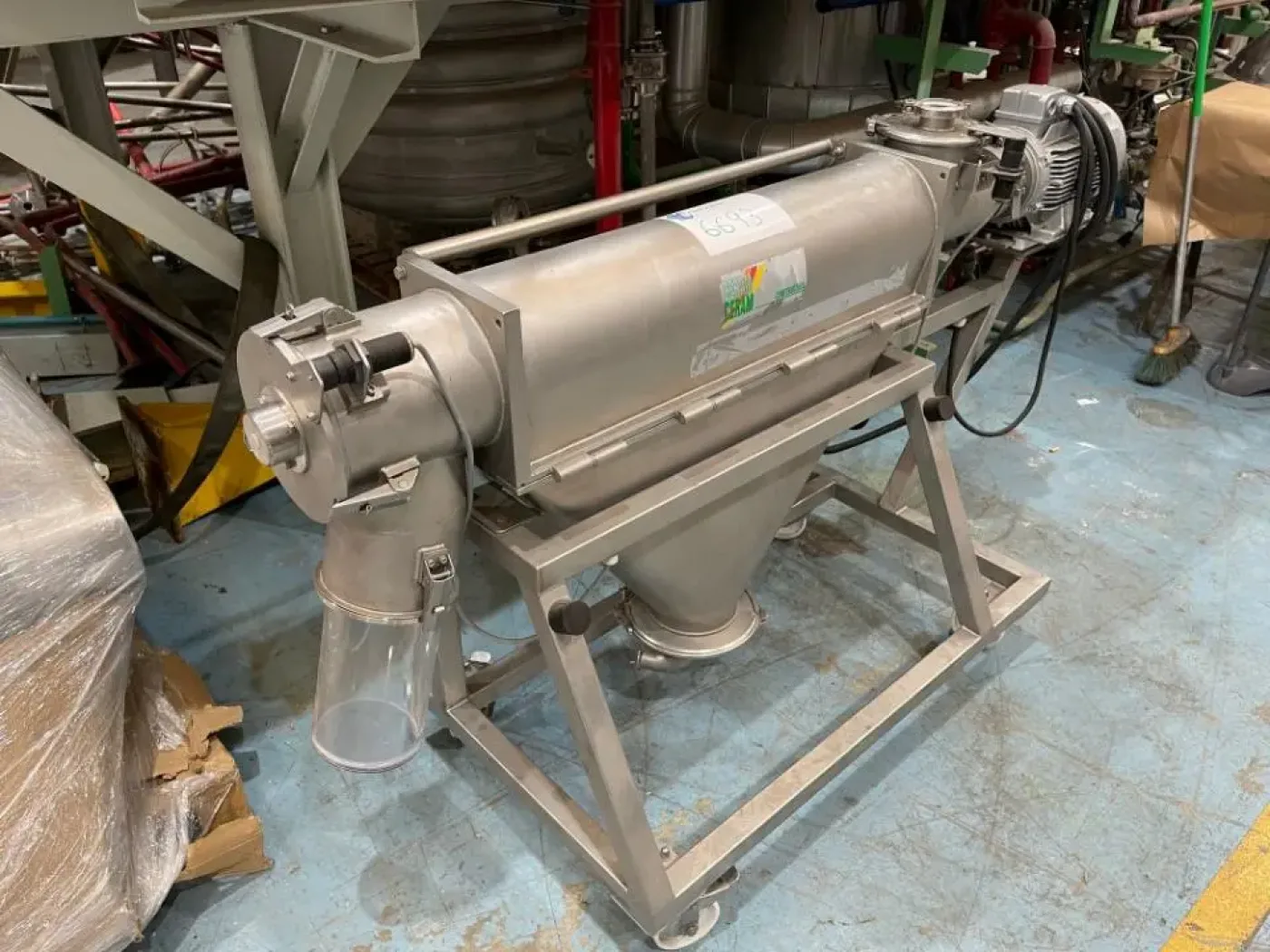 USED CERAM TS 4 STAINLESS STEEL CENTRIFUGAL SIEVER - 6