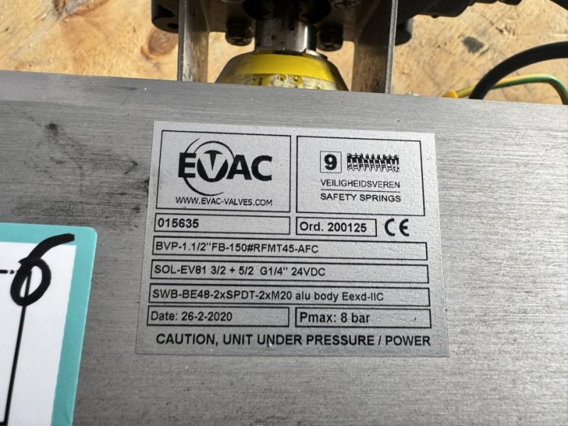 2020 EVAC / Max-Air Automated ball valve