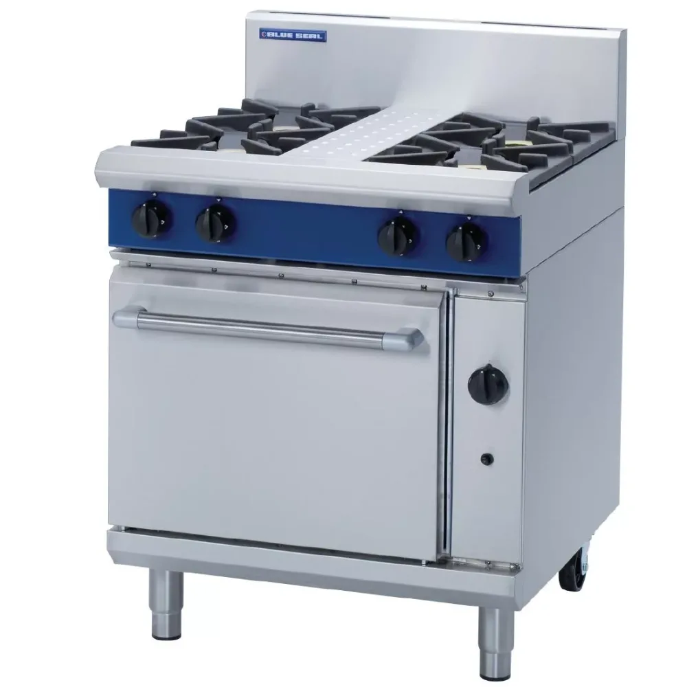 Blue Seal Evolution 4 Burner Static Oven Natural Gas 750mm G505D/N - islandcatering