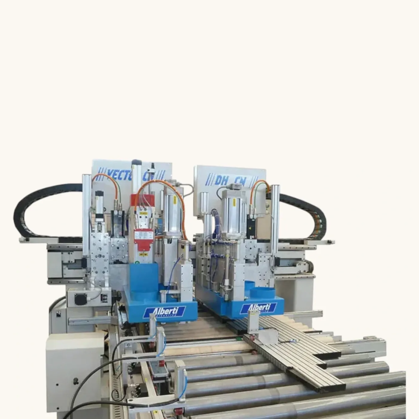 ALBERTI VECTOR CN CNC Vertikalbohrmaschine Fräsmaschine Dübeleintreibmaschine Beschlagsetzmaschine 6-seitig - 6
